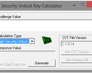JCB SECURITY UNLOCK KEY CALCULATOR
