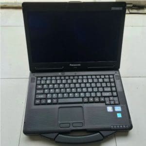 Panasonic CF53 laptop installed Heavy Duty Diagnostic software for Cat Cummins Detroit Mack Volvo International Hino Paccar Perkins John Deere Allison Isuzu JPRO