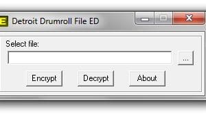 DETROIT DRUMROLL FILE ENCRYPTOR/DECRYPTOR (EDITOR) v0.2